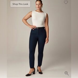J. Crew Cameron Pants Size 14 Navy Blue